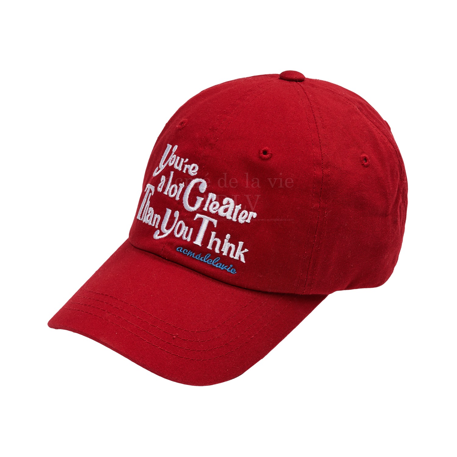 [아크메드라비] VINTAGE SLOGAN BALL CAP RED