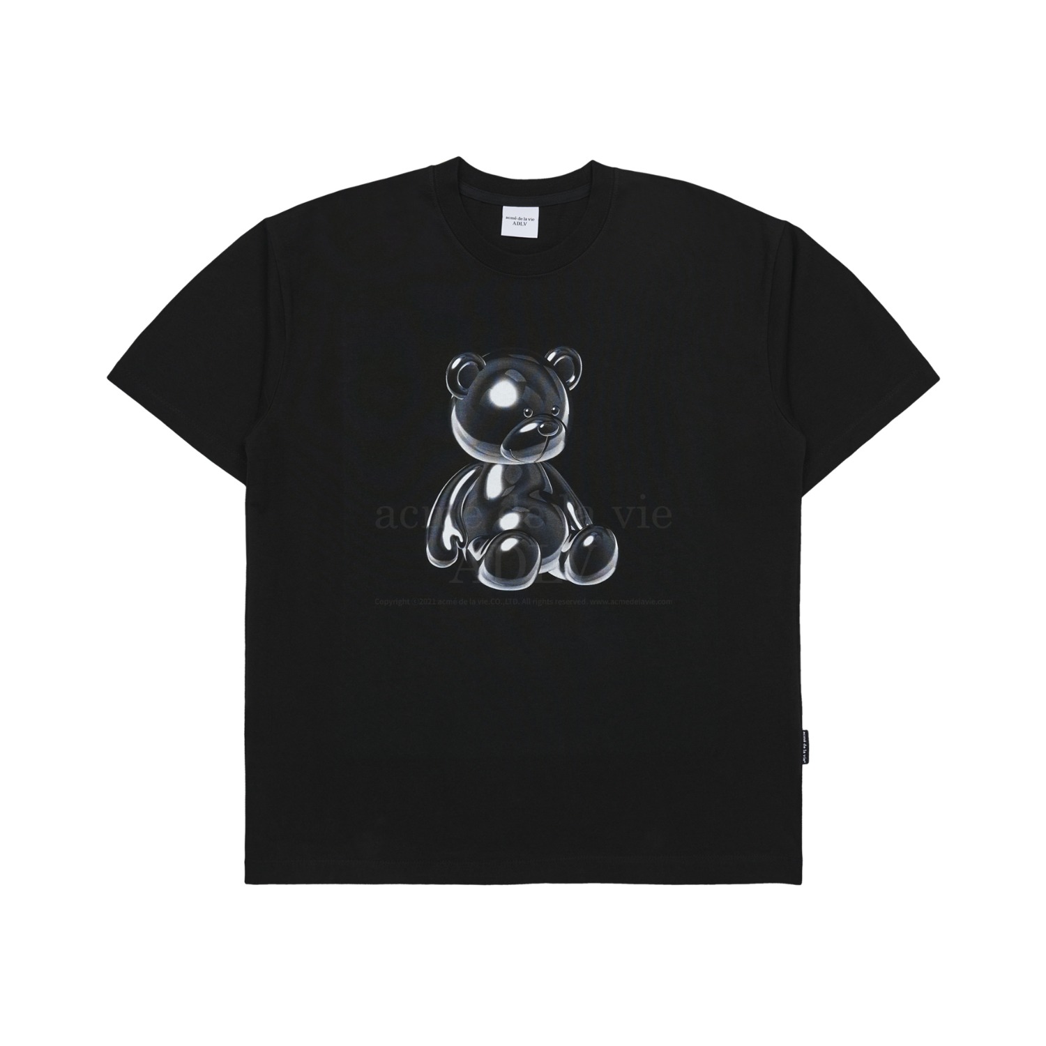 [아크메드라비] METAL BEAR SHORT SLEEVE T-SHIRT BLACK(1사이즈 , 2월24일 입고예정)