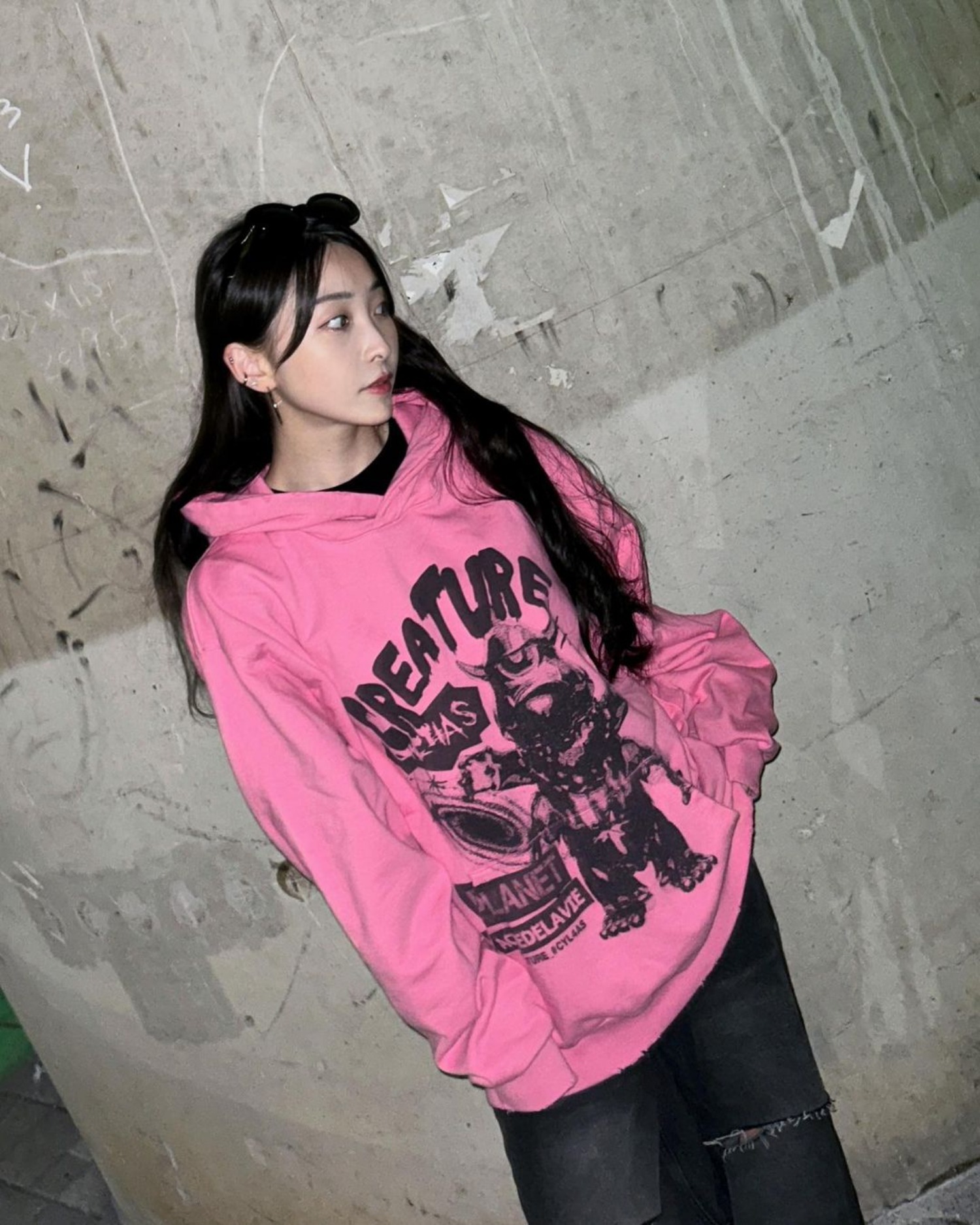 CYL4AS CREATURE DESTROYED HOODIE